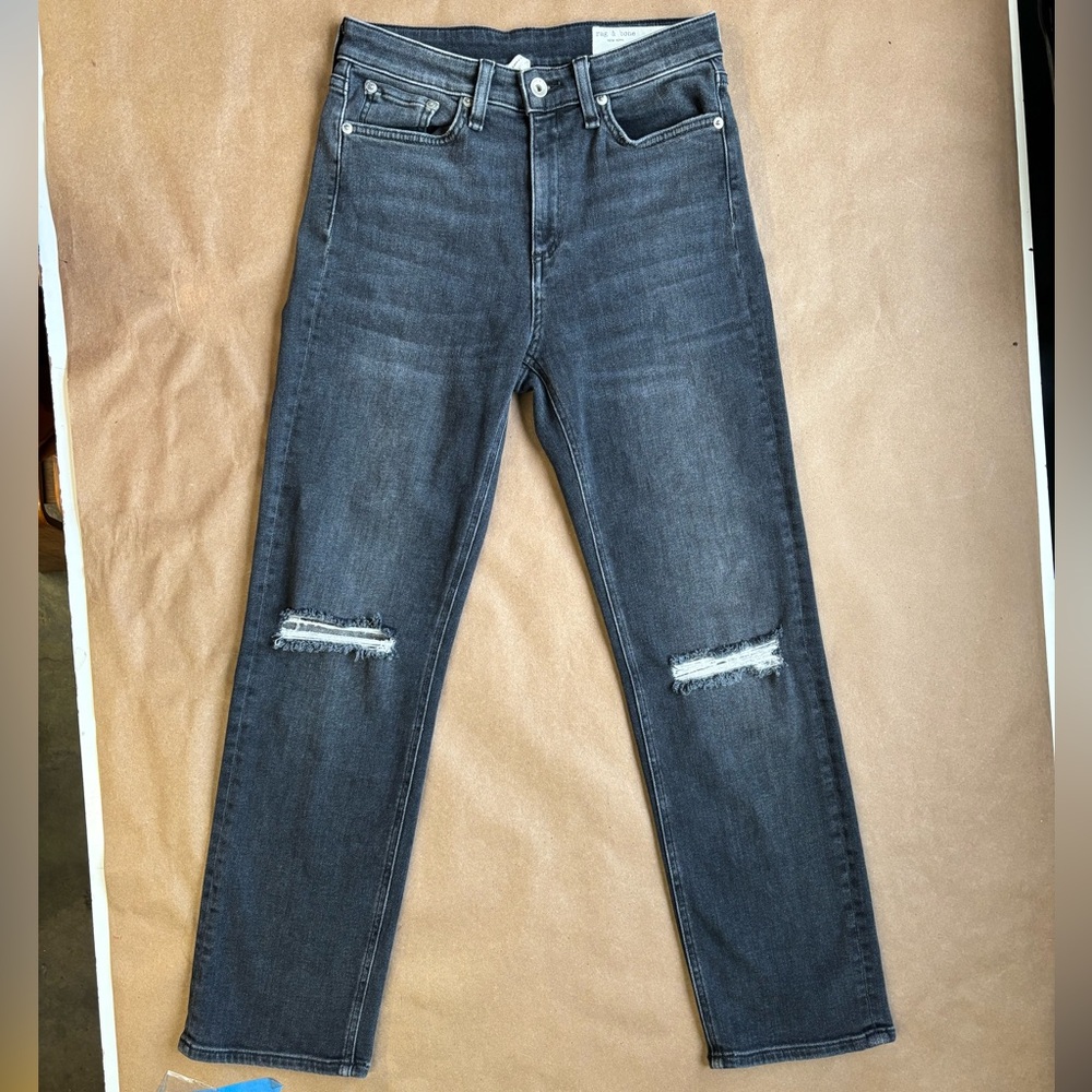 Rag & Bone distressed denim jeans, size 26, used good condition